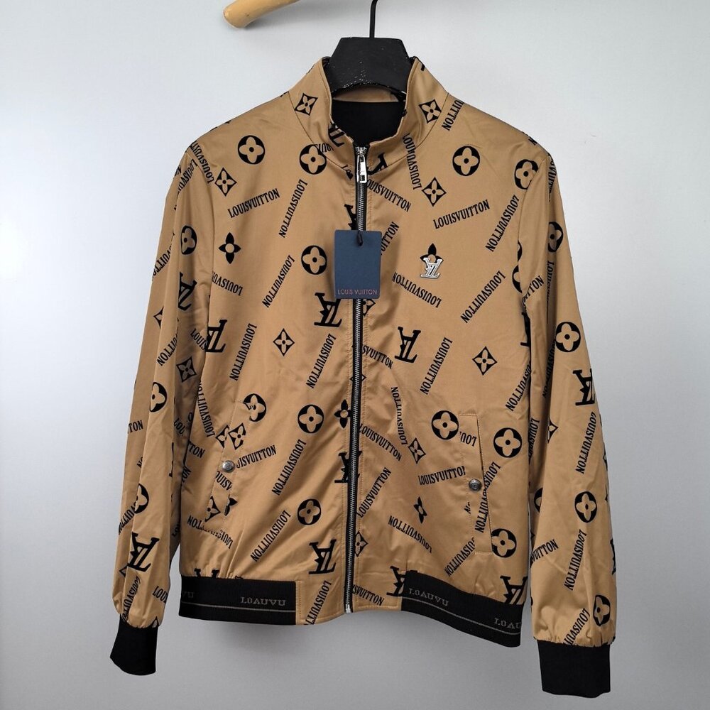 Louis Vuitton Brown Monogram Bomber Jacket